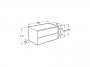 Roca Ona Unik 1000mm Matt Sand Grey Unit & Countertop (2 Drawers)