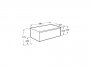 Roca Ona Unik 1000mm Matt Sand Grey Unit & Countertop (1 Drawer)