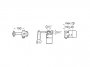 Roca Ona Wall-Mounted Built-in Basin Mixer - Rose Gold