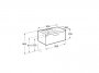 Roca Prisma Gloss White 900mm Basin & Unit with 1 Drawer - Left Hand