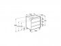 Roca Tenet Nordic Ash 700 x 460mm 3 Drawer Vanity Unit and Basin with Legs