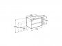 Roca Tenet Nordic Ash 800 x 460mm 2 Drawer Vanity Unit and Basin