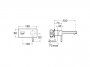 Roca Naia Wall-Mounted Basin Mixer - Rose Gold