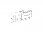 Roca Aleyda Compact Matt Black 800mm 2 Drawer Vanity Unit & Basin