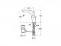 Roca Insignia Single Lever Medium Height Basin Mixer with Pop-Up Waste - Chrome