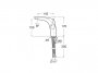 Roca Insignia Single Lever Medium Height Basin Mixer - Titanium Black