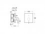 Roca Insignia Built-In Bath-Shower Mixer with Automatic Diverter & 2 Outlets - Chrome