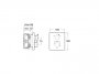 Roca Insignia Built-In Thermostatic Bath-Shower Mixer with Automatic Diverter & 2 Outlets - Titanium Black