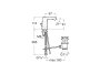 Roca L90 Side Handle Bidet Mixer with Pop Up Waste - Chrome