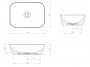 Tavistock Brook Rectangular Countertop Basin - White