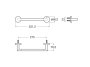 Roca Hotels Round 300mm Towel Rail - Matt White