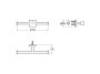 Roca Hotels Square Spare Double Toilet Roll Holder - Chrome