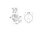 Roca Cala Built-In Bath/Shower Mixer with Automatic Diverter & 2 Outlets - White