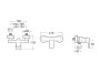 Roca Cala Wall-Mounted Shower Mixer - White