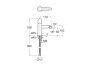 Roca Nu Bidet Mixer with Dome Handle - Chrome