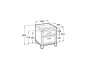 Roca Romea 600mm 2 Drawer Vanity Unit & Basin - White Satin