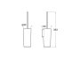 Roca Sonata Wall-Mounted Toilet Brush Holder - Chrome