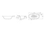 Roca Eliptico 1700 x 850mm Freestanding Cast Iron Bath - White