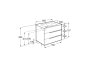 Roca Victoria-N 800mm Vanity Unit with Three Drawers & Basin - Walnut