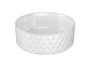 The White Space Geo Pattern 365mm Countertop Basin - White