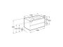 Roca Tenue 1000mm 2 Drawer Vanity Unit & Basin - Pearl