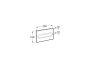 Roca In-Wall PL1 Single Flush Plate (Duplo One) - White