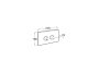 Roca In-Wall PL10 Dual Flush Plate with Pneumatic Activation (Duplo One) - White