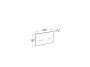 Roca In-Wall EP3 Electronic Touchless Dual Flush Plate (Duplo One) - White
