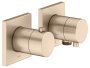 Keuco Edition 11 Thermostatic Mixer Set 2-Way with Wall Outlet for Shower Hose - Brushed Bronze