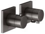 Keuco Edition 11 Thermostatic Mixer Set 2-Way with Wall Outlet for Shower Hose - Brushed Titanblack
