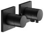 Keuco Edition 11 Thermostatic Mixer Set 2-Way with Wall Outlet for Shower Hose - Matt Black