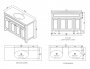 Harrogate Duchy Arctic White 1200mm Vanity Unit & Basin