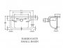 Harrogate 515mm Wall Hung Basin