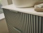 Tavistock Cadence 600mm Wall-Mounted Vanity Unit - Fluted Viridian Green