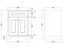 RAK Washington 600mm Vanity Unit - Greige