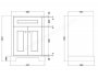 RAK Washington 600mm Vanity Unit - Grey