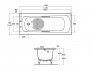 Armitage Shanks Nisa Rectangular Steel Bath (Heavy Gauge) - 1700 x 700mm - White