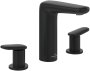 Villeroy & Boch Antao Three-Hole Basin Mixer with Pop-Up Waste - Matt Black