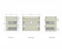 Essential Nevada 600mm Wall Hung Unit With Basin & 2 Drawers, Grey