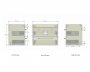 Essential Nevada 600mm Wall Hung Unit With Basin & 2 Drawers, Cashmere Ash