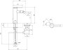 Villeroy & Boch Loop & Friends Single-Lever Bidet Mixer - Matt Brushed Nickel