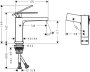 Hansgrohe Tecturis E Single Lever Basin Mixer 110 Coolstart Ecosmart+ without Waste Set - Brushed Bronze
