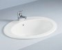 RAK Over Counter Basins 53cm 1 Tap Hole Jessica Over Counter Wash Basin With No Overflow