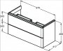 Ideal Standard Strada II 1000mm Wall Hung Matt Anthracite Washbasin Unit with 2 Drawers