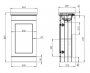 Tavistock Marston Matt Spruce 450mm Cloakroom Unit