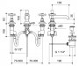 St James 3 Hole Basin Mixer with Colonial Spout