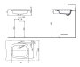 TOTO 530mm Square Self-Rim Basin with Overflow