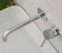 Vado Origins Slimline 2 Hole Wall Mounted Basin Mixer with Knurled Handle