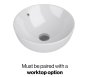 Tavistock Cadence 600mm Wall-Mounted Vanity Unit - Fluted Matt White