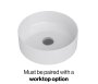 Tavistock Cadence 600mm Wall-Mounted Vanity Unit - Fluted Matt White